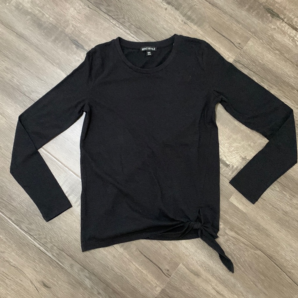 J crew black long sleeve shirt